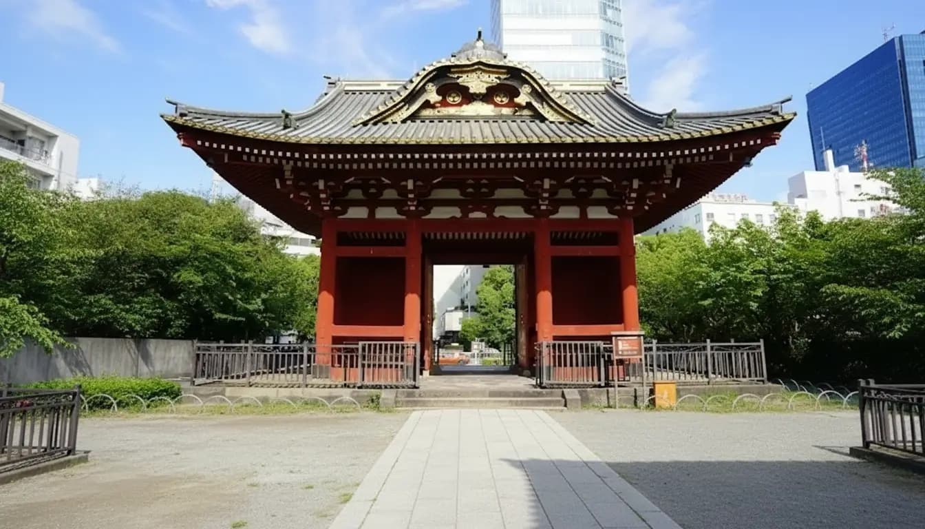 Tokyo Japan gate of Zojo-ji